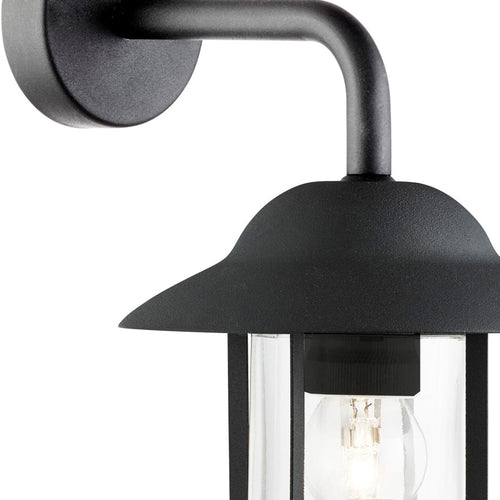Searchlight buitenlamp Toronto - 1 lichts - 24  x 31   cm - zwart transparant