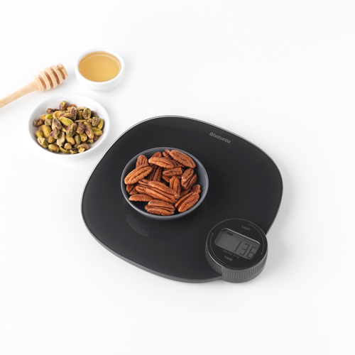 Brabantia Tasty+ Keukenweegschaal met dynamo, digitaal - Dark Grey