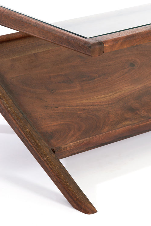 Light & Living salontafel YUKI - 112x70x41cm - bruin - vtwonen shop