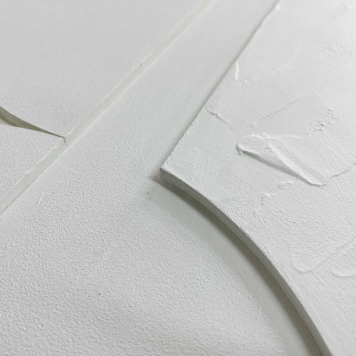 Reinders Mars White schilderij 3d art -  wit - woonkamer - 100x70cm