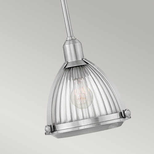 Elroy Hinkley 1 hanglamp geborsteld nikkel