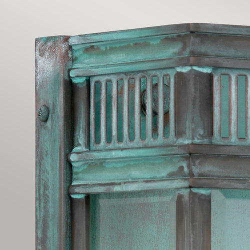 Elstead Holborn Buitenwandlantaarn Verdigris, IP44