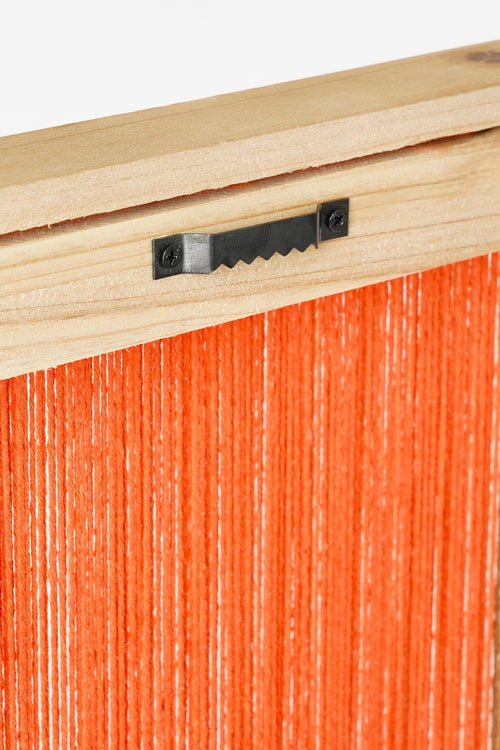 Mica Decorations Kuba Wanddecoratie - L50 x B3 x H70 cm - FSC 100% - Katoen - Oranje - vtwonen shop