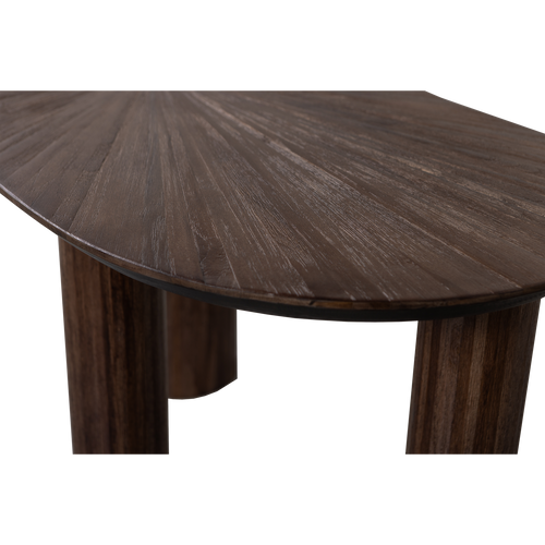 WOOOD organic sidetable/ bureau Sun - Recycled Teak - Bruin - 76x150x62 - vtwonen shop