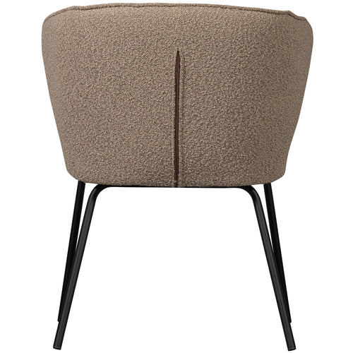 WOOOD eetkamerstoelen Admit - Bouclé - Beige - Set van 6 - vtwonen shop