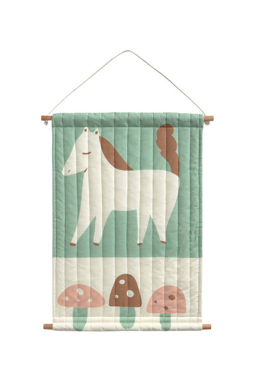 Calma House Muurdecoratie Camp - Meerkleurig - 60x40