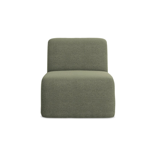 LaMiaSofa Bankmodule midden Cervo - bouclé - olijf - 70x94x75