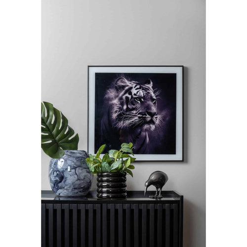 Present Time wanddecoratie Tiger - zwart - 2x50x50cm - vtwonen shop