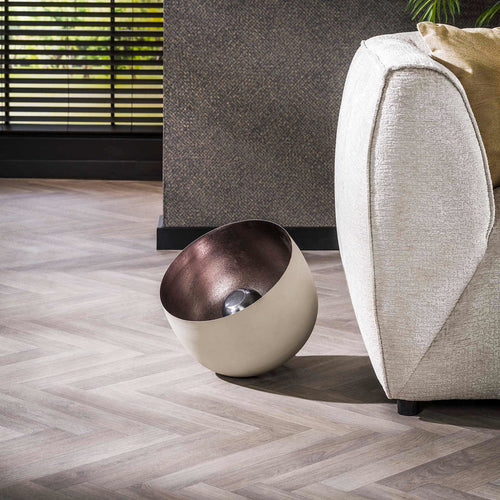Giga Meubel Tafellamp Basket - Grijs - 1-Lichts - 36x36x35cm