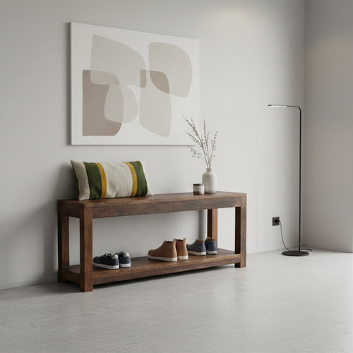 Raw materials halbank Factory - FSC gerecycled hout - 116x30x45 cm