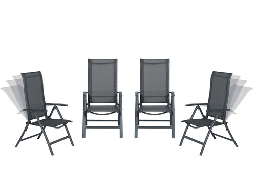 Garden Impressions Limone tuinstoelen set van 4 verstelbaar