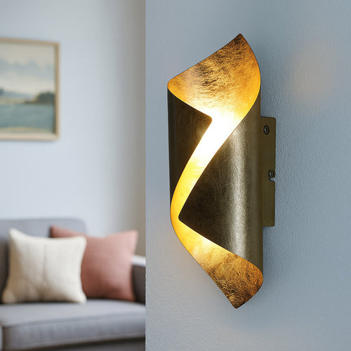 Freelight wandlamp Letto - 1 lichts - 12  x 31   cm - goud - vtwonen shop