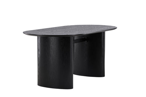Rebellenclub Eetkamertafel Bygstad - 180 x 90 cm - Zwart - vtwonen shop