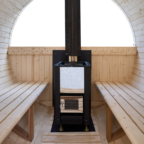 Home Deluxe LAGOM DELUXE barrelsauna met houtkachel - Afmetingen: ca. 210 cm x 240 cm - vtwonen shop
