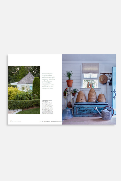 New-Mags koffietafelboek Country House Living - grijs - 22.5 x 2.5 x 28.5 - vtwonen shop