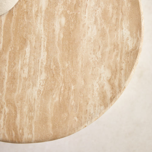 Tikamoon Hocker van travertijn - Naturel - vtwonen shop