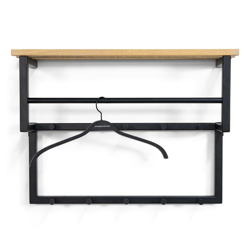 Spinder Design kapstok Rizzoli XS - Zwart / Eiken - 10 haken - vtwonen shop