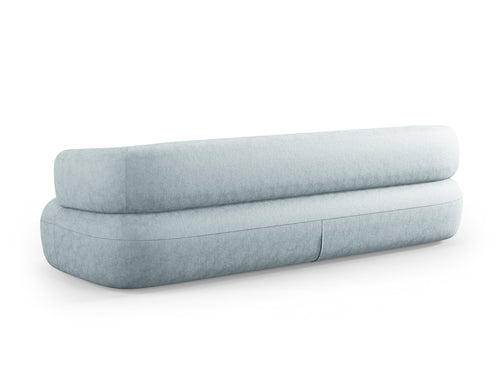 Micadoni Bank Jenny 4-zits, chenille, lichtblauw - 90x226x73cm