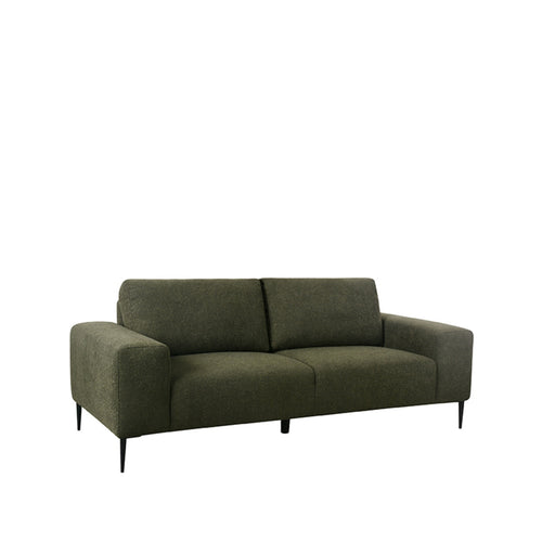 LABEL51 3-Zits Bank Ferraro - Donkergroen Bouclé - 212x88x85cm