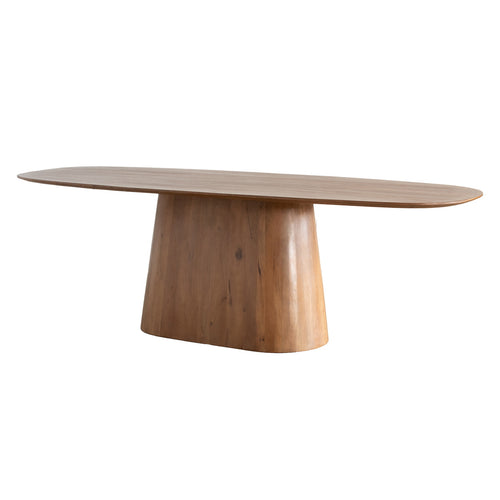 Giga Meubel Eettafel Stijn - Bruin Hout Deens Ovaal - 160x100x76cm
