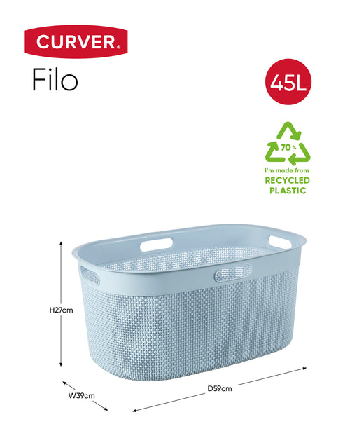 Corbeille à linge pliable 45L - Gris, Blanc Corbeille à linge pliable 45L - Gris, Blanc