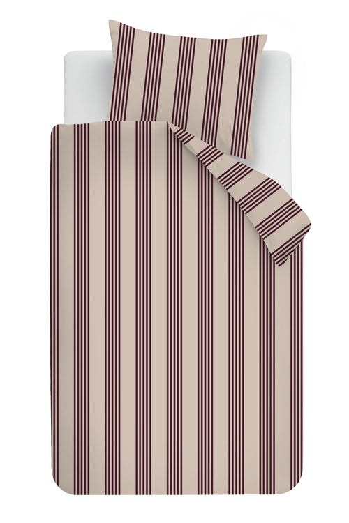 vtwonen Dekbedovertrek Pure Stripe - 140 x 220 cm - Naturel