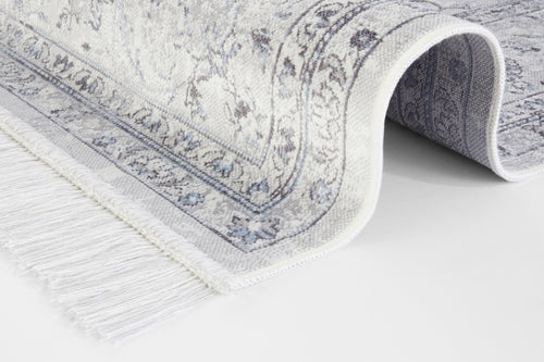 Oriental Velvet Carpet with Fringes Oriental Vintage Medaillon 135x195 cm