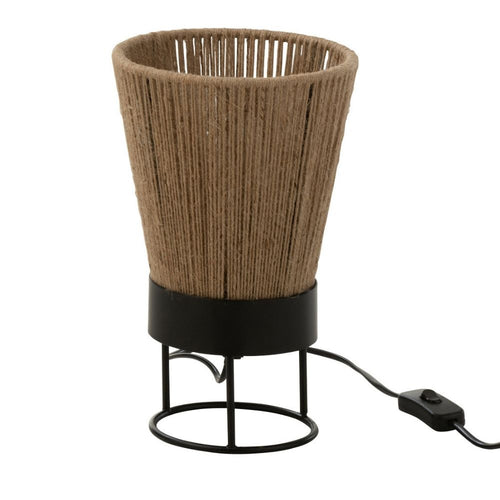 J-Line tafellamp Nina - jute - beige