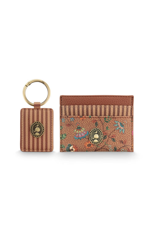 Pip Studio Reisset Flora Bangalore Mini Dames - Zand - 10x7,5 cm / 4,5x10 cm