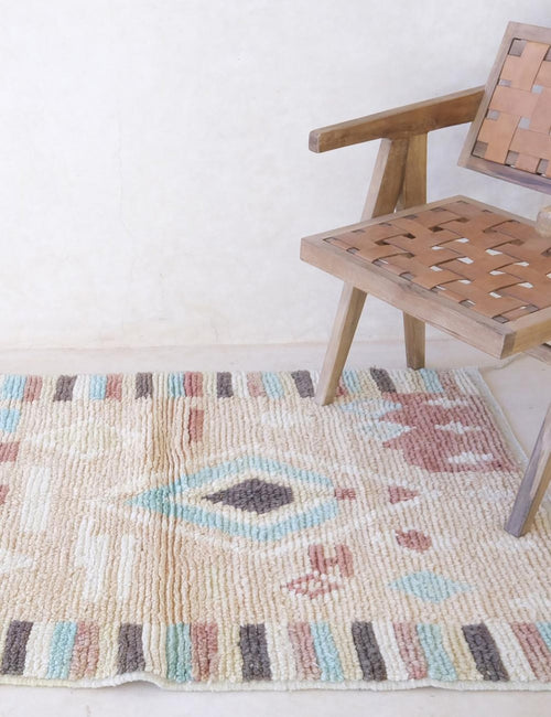 AFK Living vloerkleed Berber - handgemaakt - Wol - 97 x 152 cm - vtwonen shop