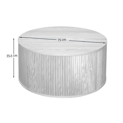 Calicosy - ERNEST Salontafel - Licht hout - 75x75x35,5 cm