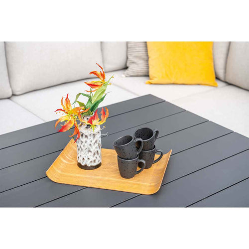 Garden Impressions lounge dining set Malakka valley sand - light teak look - 5-delig - vtwonen shop