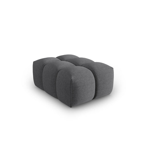 Cosmopolitan Design - Poef Verona structurele stof grijs - 85x60x40cm