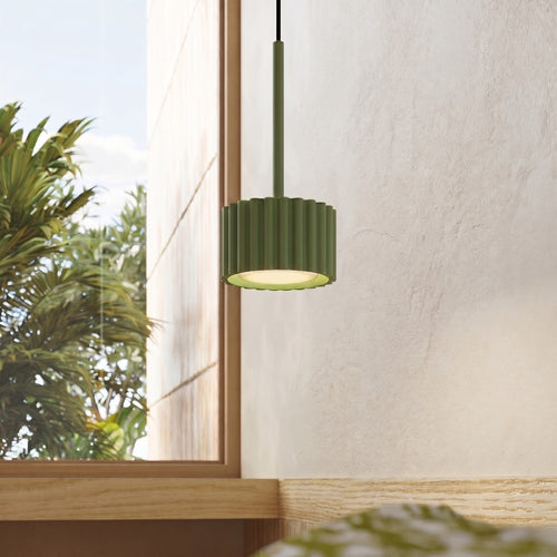 Sollux Lighting Hanglamp AURA 1 olijfgroen Gx53 - 10x10x125cm