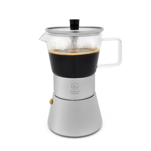 Leopold Vienna - Percolator Otto 4-kops RVS - vtwonen shop
