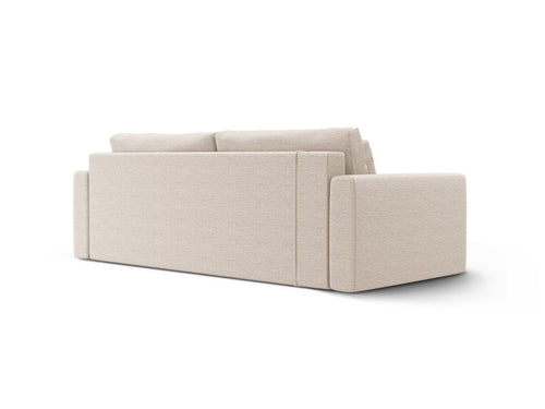 Cosmopolitan Design Slaapbank met opbergdoos Belfast 3-zits, structurele stof beige - 105x238x84cm