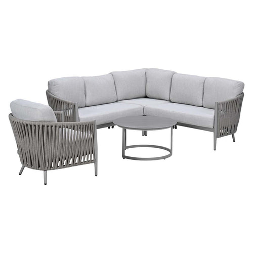 Garden Impressions Loungeset Devin hoek 6-delig - Monte Carlo loungetafels