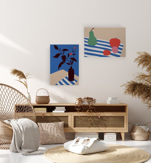 Canvas 60x40 Eten afdruk