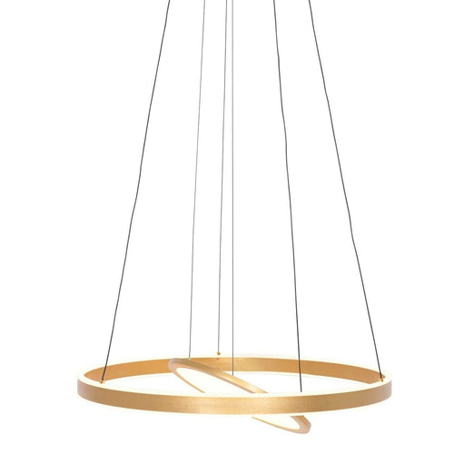 Steinhauer hanglamp Ringlux - 2 lichts - 60x 150 cm - mat goud - vtwonen shop