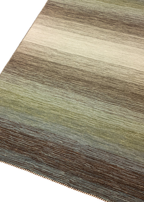 Vloerkleed MOMO Rugs Panorama Kelim Green Multi 250x350 cm - vtwonen shop