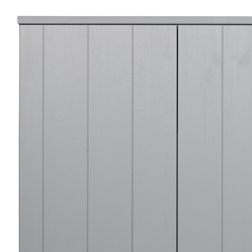 WOOOD kast met laden Dennis - Grenen Geborsteld - Grijs - 202x111x55