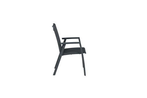 Garden Impressions Gala tuinstoelen set van 4 carbon black