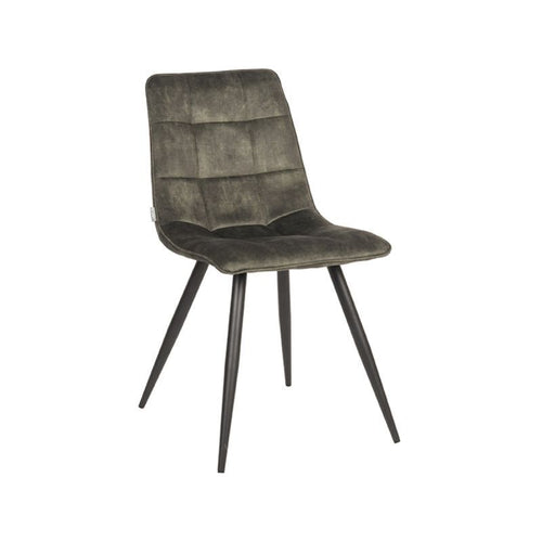 LABEL51 Eetkamerstoel Jelt - Groen Velvet - Set van 2 - vtwonen shop