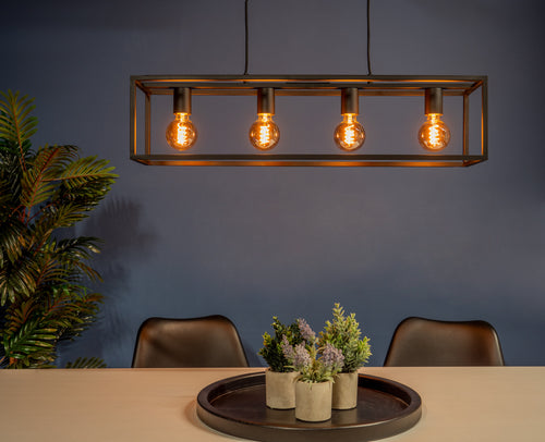 EGLO hanglamp Eldrick - e27 - 100 cm - zwart - vtwonen shop