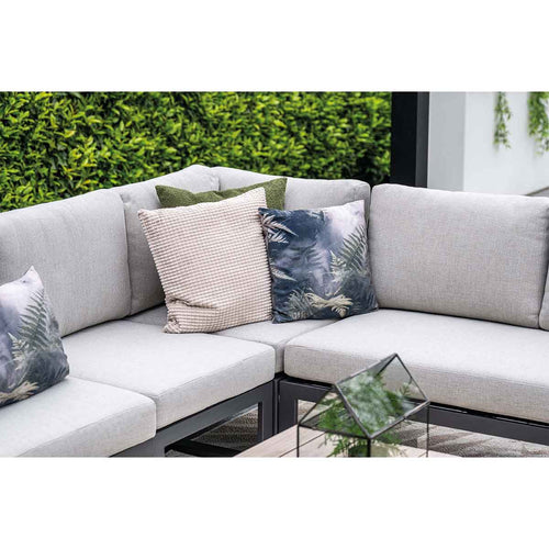 Garden Impressions loungeset Diego 4-delig - donker grijs - valley sand