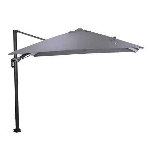 Garden Impressions zweefparasol Hawaii Lumen LED licht grijs doek - 300x300 cm - vtwonen shop