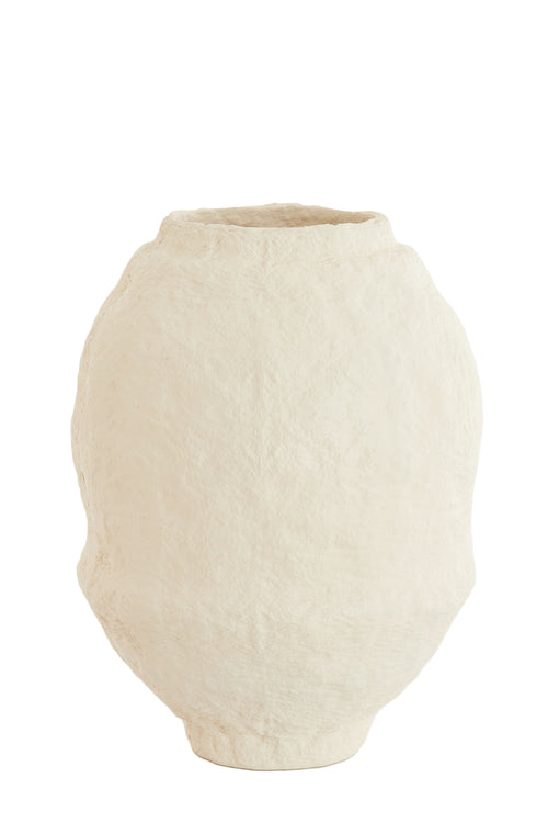 Light & Living vaas LEANO - Ø45x60cm - wit - vtwonen shop