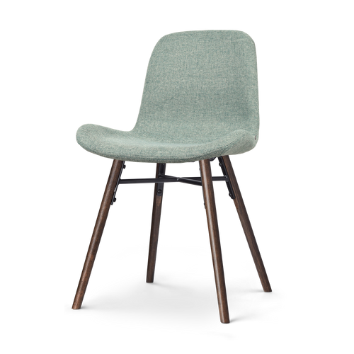Nolon Nena-Fé Eetkamerstoel Zacht Groen - Stof - Walnoot Poten - vtwonen shop