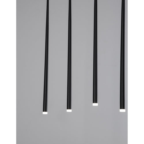 Merano Burnaby 7 Light Bar Plafondlamp Sandy Zwart Aluminium LED 7x3W 1280Lm 3000K