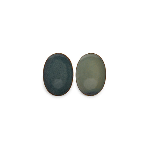 Bonbistro - Plat bord 30x21cm groen Cirro - Set van 4